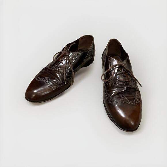 Bruno Magli Other - GORGEOUS BRUNO MAGLI BURGUNDY WINGTIP OXFORD MENS SHOES SIZE 10M HANDMADE ITALY